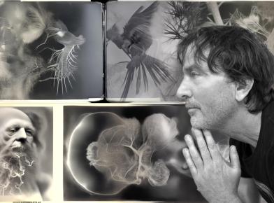 Nick Flynn + AI | THEY ARE FALLING ALL AROUND ME / Postcards from the Edge of Latent Space