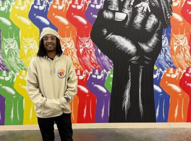 Reception for Moody Project Wall: Phillip Pyle II, Spectrum Sammy