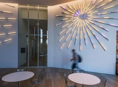 An art installation on campus